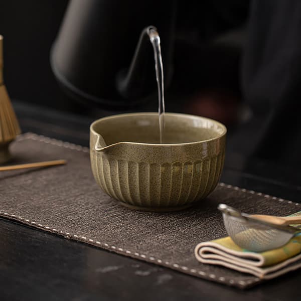 Matcha Tea Set / Chrysanthemum matchaset med 8 delar / matcha-s