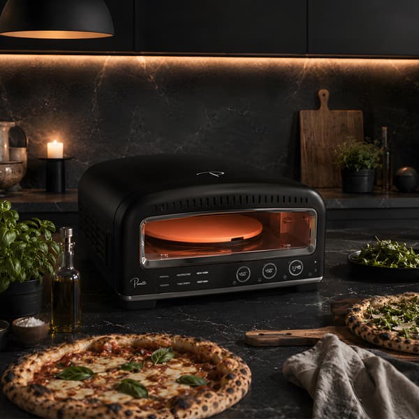 Panetti Pizzetta Pro -sähköpizzauuni / Pizzauuni pyörivällä kiv