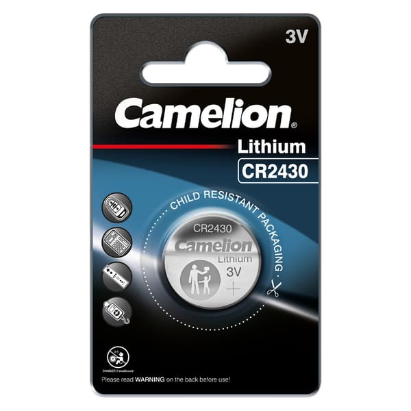 Camelion CR2430 litium knappcellsbatteri 3V 1-pack