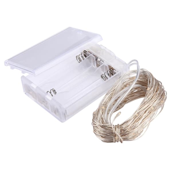 Lyssløjfe / Led-sløjfe 10 meter - 100 stk. varmhvide lys