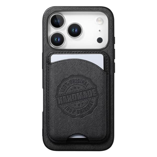Magnetisk mobiletui i kunstlæder med kortholder til iPhone 17 P