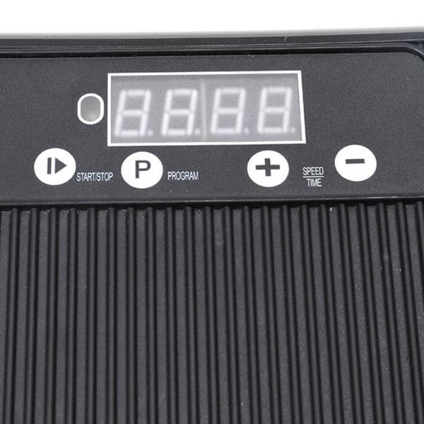 Vibrationsplatta med LCD-display 44 cm - Svart / Vibrationsplat
