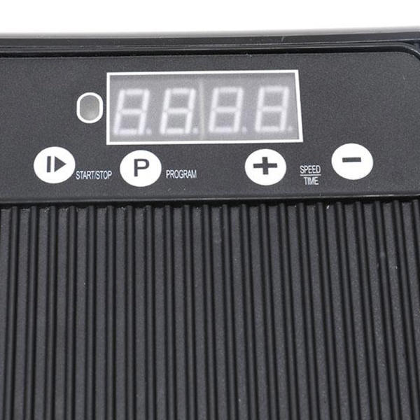 Vibrationsplatta med LCD-display 44cm - Svart