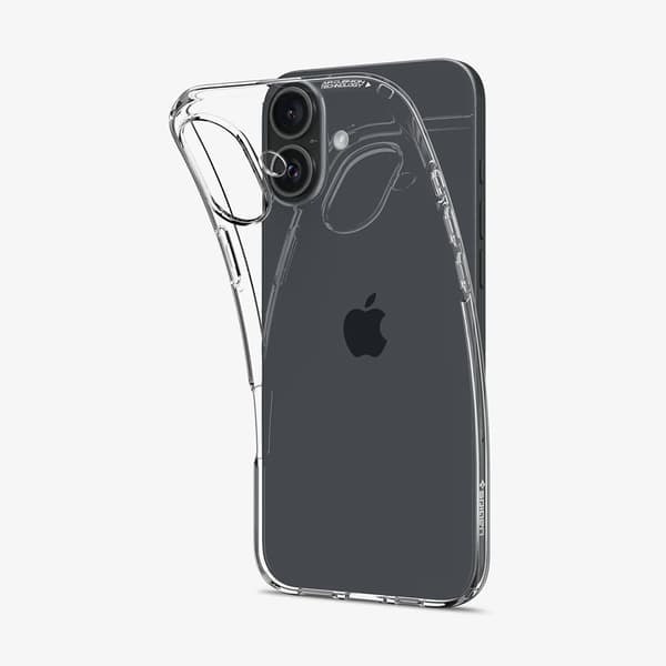 Spigen Flydende krystal iPhone 16 - Krystalklar