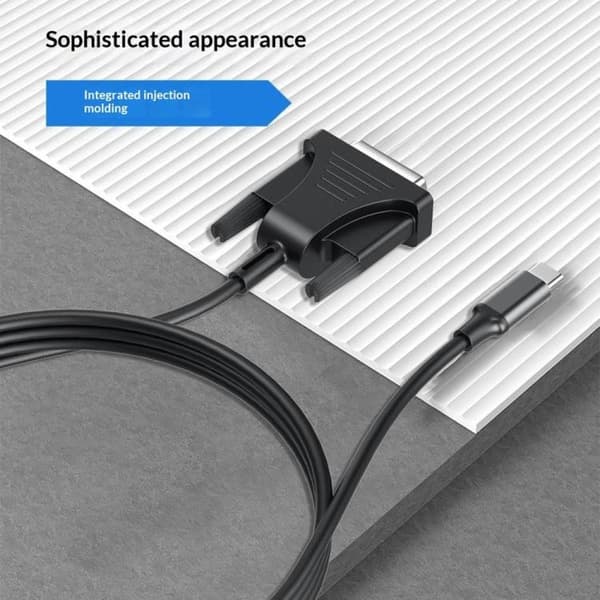 USB 3.1 Type-C til DVI-adapterkabel 1080P / USB-C til DVI-kabel