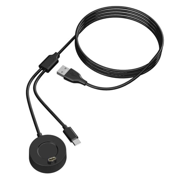 Laddbas till Garmin Fenix 8 med USB-C 1,2m - Svart