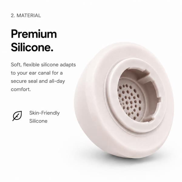 Öronproppar i silikon för Galaxy Buds3 Pro/Buds4 Pro 3 par S/M/