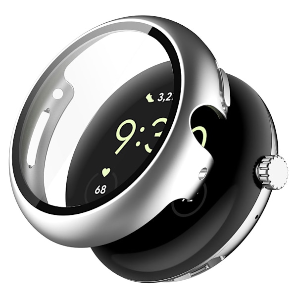 Skyddskal med Skärmskydd till Google Pixel Watch 1 / 2 -Silver
