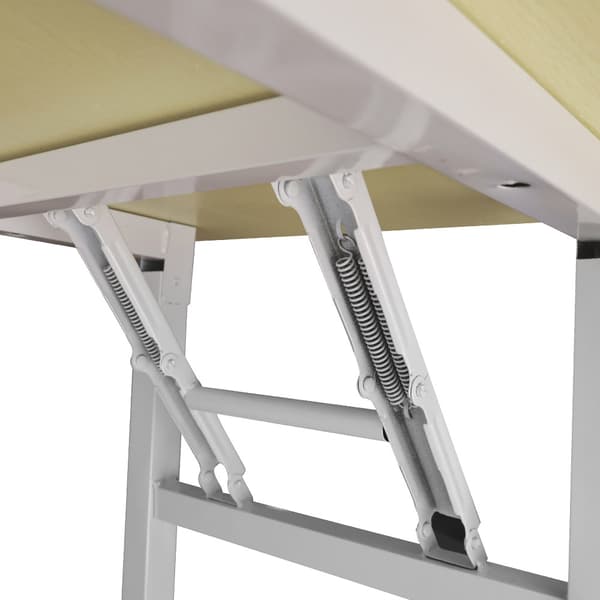Klapbord 140x60x75cm - hvid eg