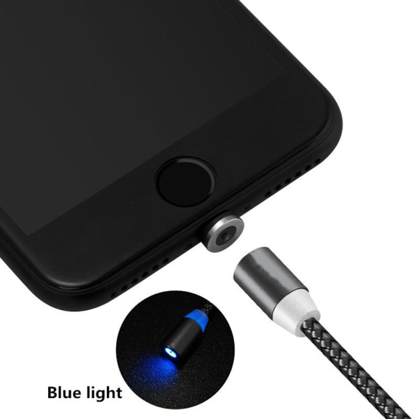 Magneettinen latauskaapeli Matkapuhelimelle - iPhone + Micro-Us