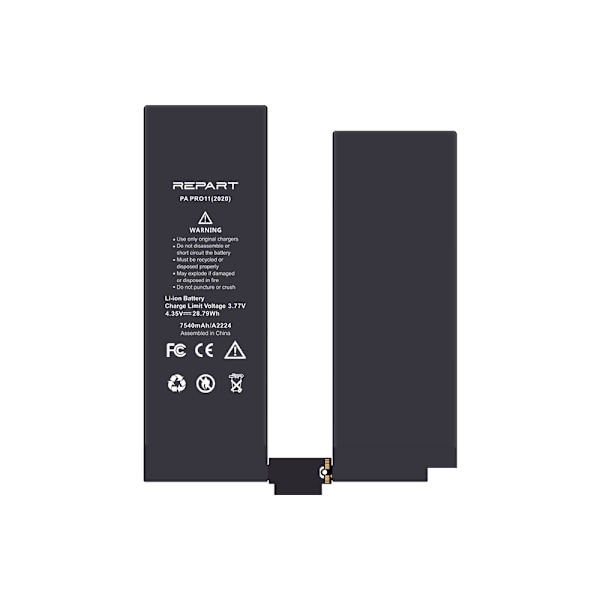 Batteri til Apple iPad Pro 11" 2. generation med 7540 mAh og sm
