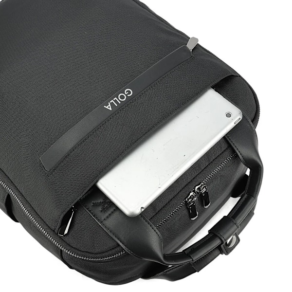 GOLLA Orion Laptopryggsäck i nylon och läder 15.6" - Svart