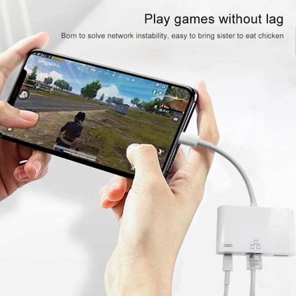 iPhone sovitin USB + 1000M Ethernet + salama