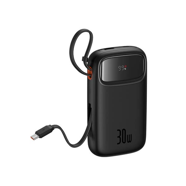 Baseus QPow 2 Powerbank 30W 20000mAh med 2xUSB-C - Sort