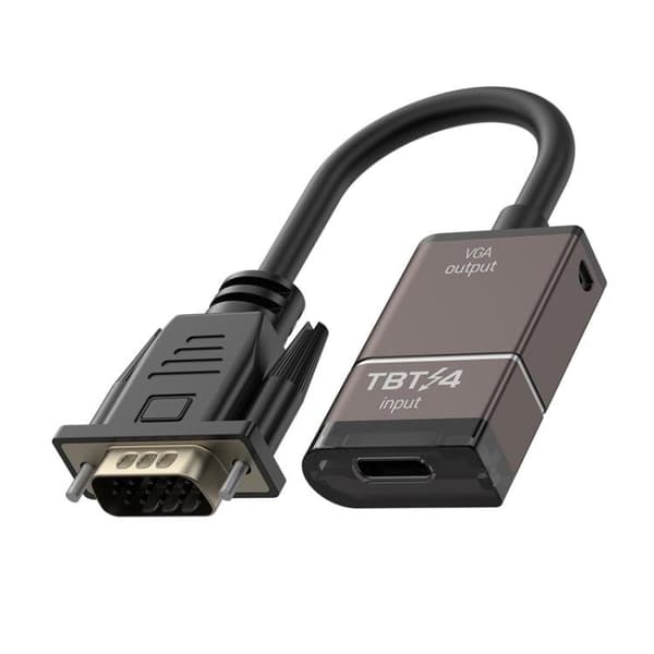 USB-C til VGA-adapter – Grå / Type-C til VGA-konverter / VGA-sk
