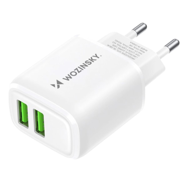 Väggladdare 2.4A 30W med 2 USB-portar