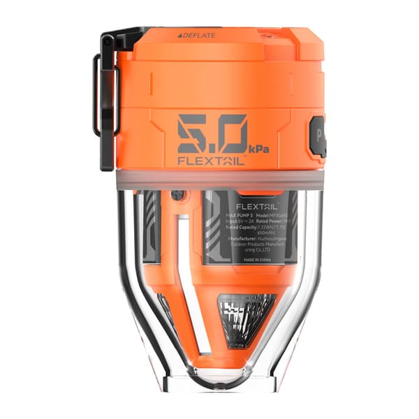 Flextail Max Pump 3 – bärbar pump (orange) / Elektrisk luftpump