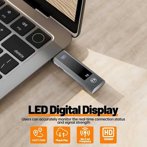 Trådløst HDMI-sæt / HDMI-extender / HDMI-sender med 4K-input og