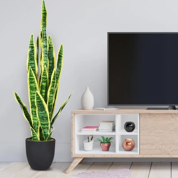 Konstgjord ormväxt 90 cm / konstgjord sansevieria / konstväxt i
