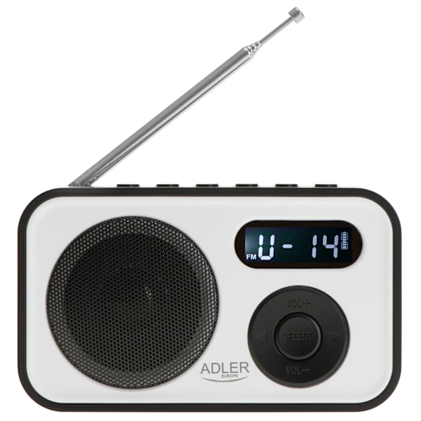 Adler FM-Radio med PPL och LCD-display