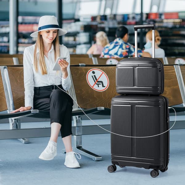 Kabinväska med necessär/sminkväska – resväskeset för handbagage