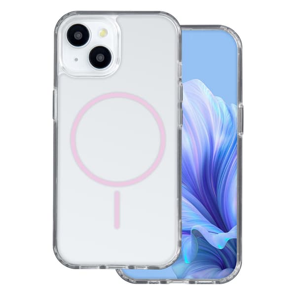 MagSafe-etui til iPhone 17 Pro – Pink / gennemsigtig
