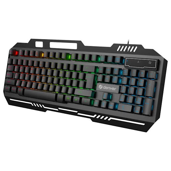 Denver GKB-231 Nordic RGB -pelinäppäimistö kalvotekniikalla ja musta