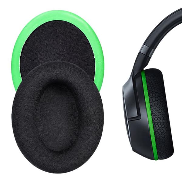 Ørepuder til Razer Kaira - Sort/Grøn