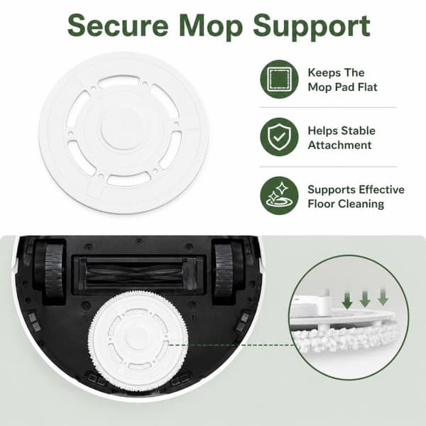 Moppikiinnike Ecovacs Deebot X1 Omni/Turbo/X1S Pro - Valkoinen