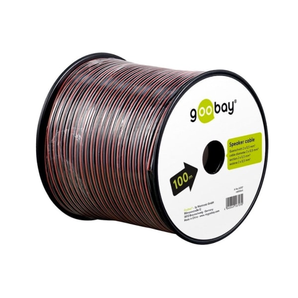Goobay - Högtalarkabel 2 x 0,50 mm² 100m