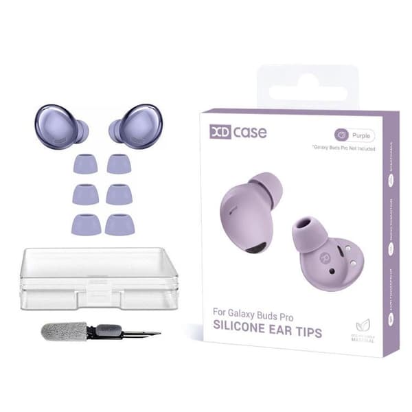 Öronkuddar i silikon 3 par till Galaxy Buds Pro - Lila / Siliko