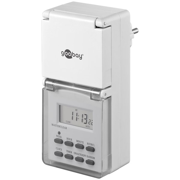 Goobay digital timer IP44 för utomhusbruk - 2-pack