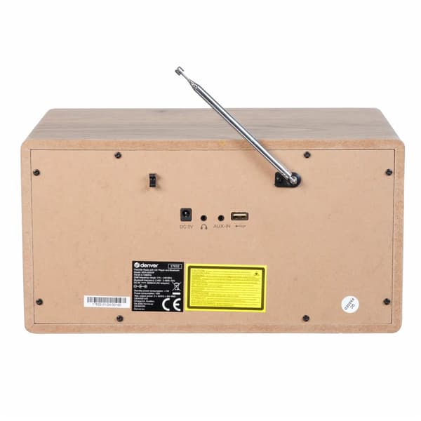Denver MDA-525LW Retro Stereojärjestelmä – DAB+, Bluetooth, CD-