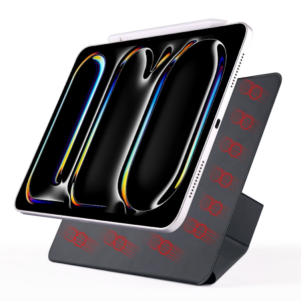 Keinonahkakotelo jalustalla ja magneeteilla iPad Pro 11 2022 /