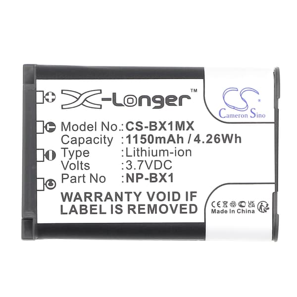 Batteri til kamera til Sony CX405 Handycam, DSC-HX90V, DSC-HX90