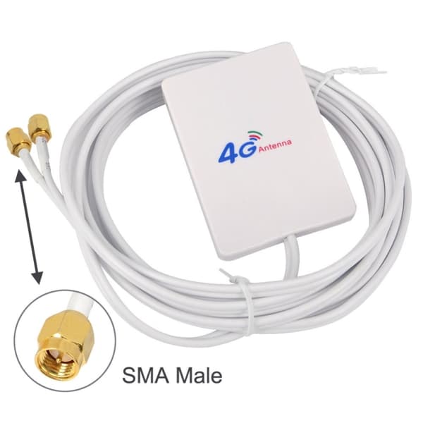 4G-antenne 28dBi med SMA-stik og 2 m kabel