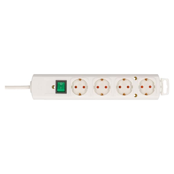 Brennenstuhl Comfort-Line Plus 4-haara-pistorasia, jossa on lit