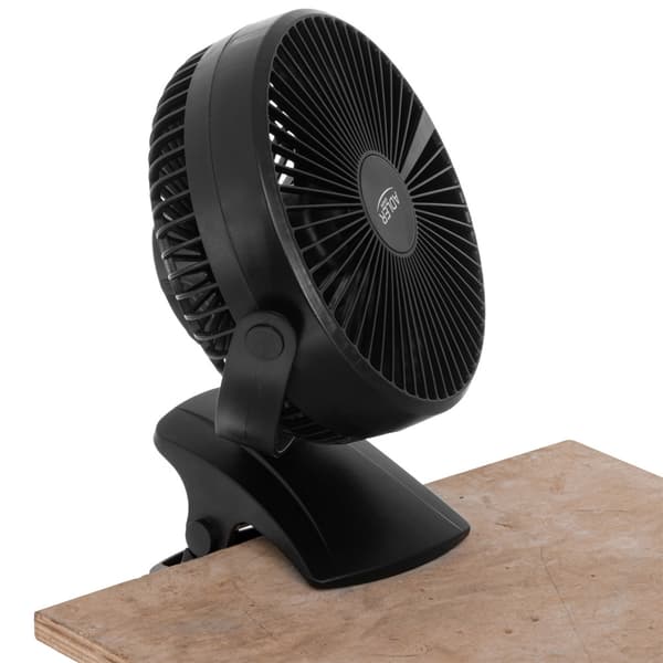 Genopladelig ventilator med klips - 3000 mAh, 360° rotation, US