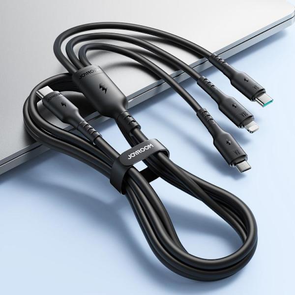 Joyroom 3in1 USB-kabel USB-C til Lightning + USB-C + MicroUSB 1
