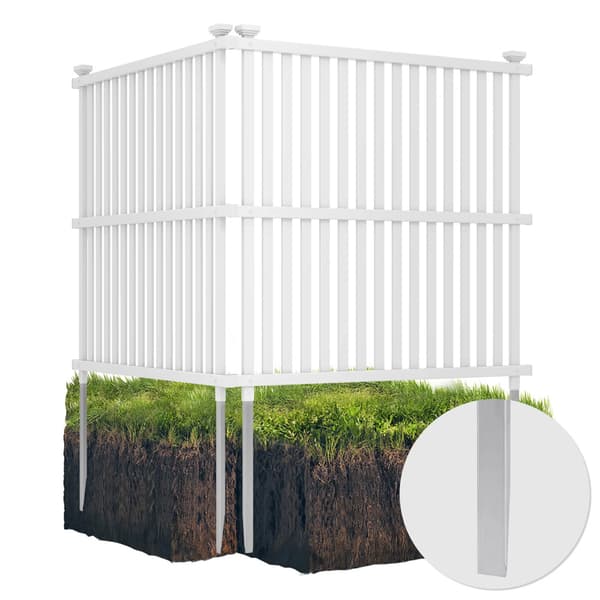 Skyddsstaket till luftpump 113x114cm - Vit