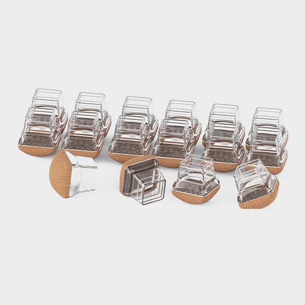 Golvskydd för stolar och bord 2,5cm 4-pack golvskydd stolben