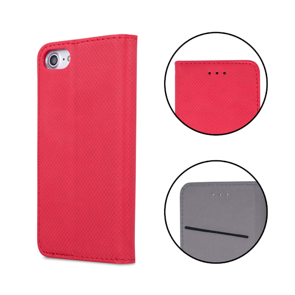 Magnetfodral till iPhone 14 Plus 6,7" - Röd