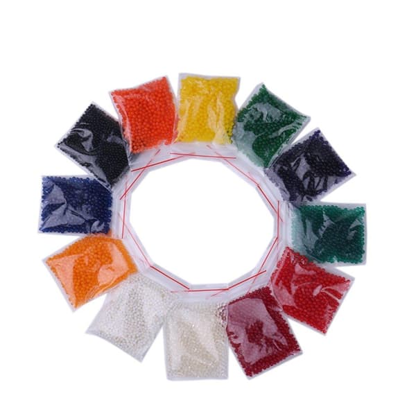 Vattenpärlor 600 st / blå vattenkulor / hydrogelkulor / gelkulo