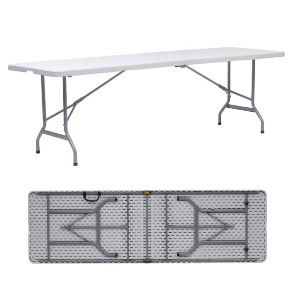 Sammenklappeligt campingbord 180x74cm