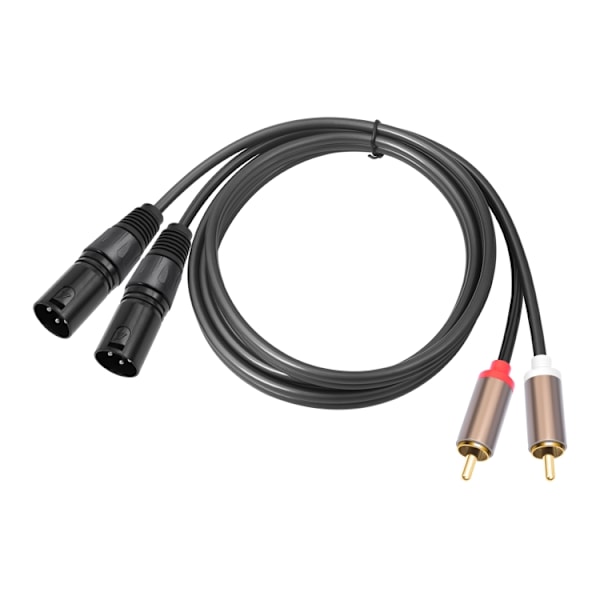 Lydkabel 2 RCA-han til 2 XLR-han 1,5 m