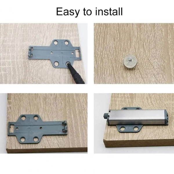 Magnetiske push/open-fittings med rustfrit stål og justerbart m