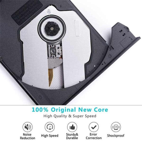 Ekstern dvd/cd-brænder med USB 3.0 og USB-C