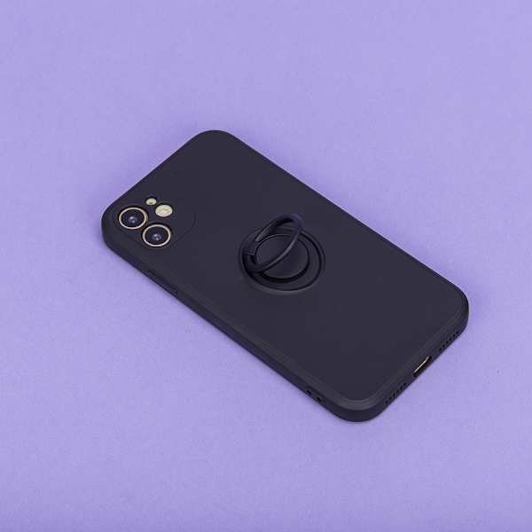 Bagcover med ring til Samsung Galaxy A36 5G - Sort