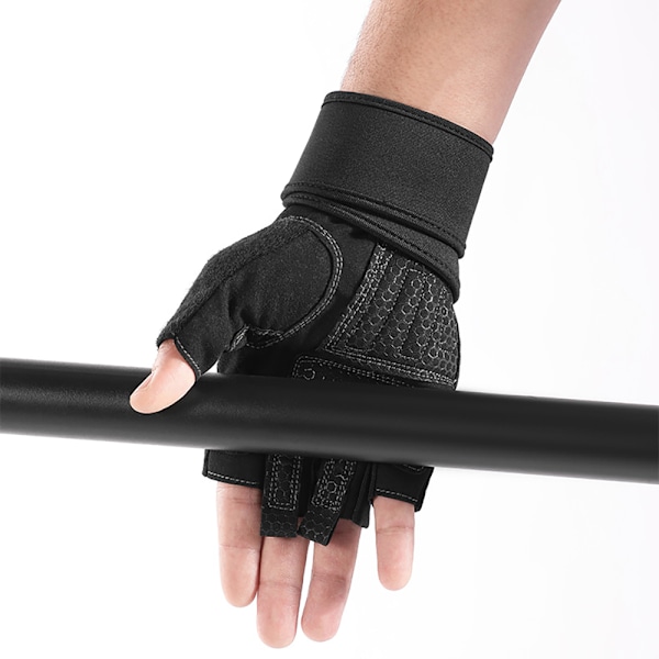 Träningshandskar i nylon och silikon – storlek M, handflatsläng