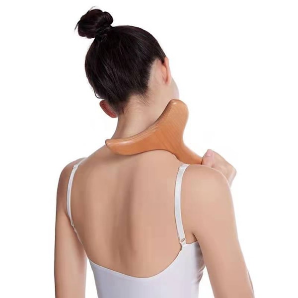 Gua Sha -hieronta / Puinen Hierontatyökalu